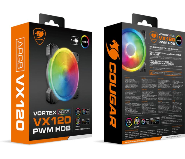 COUGAR Vortex VX120 120mm CF-VX12HB-RGB - 1074503 - zdjęcie 7